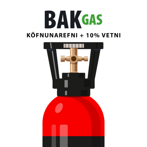 50L Bakgas innihald