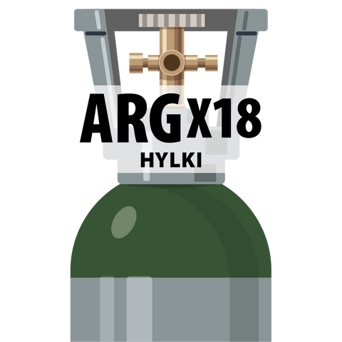 20L Argon + 18% CO2 hylki