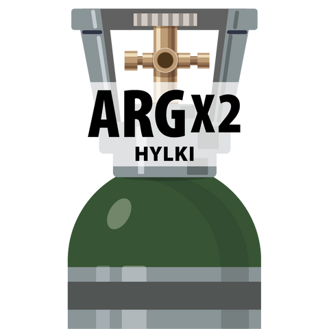 20L Argon + 2% CO2 hylki