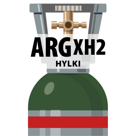 20L Argon + 2% H2 hylki